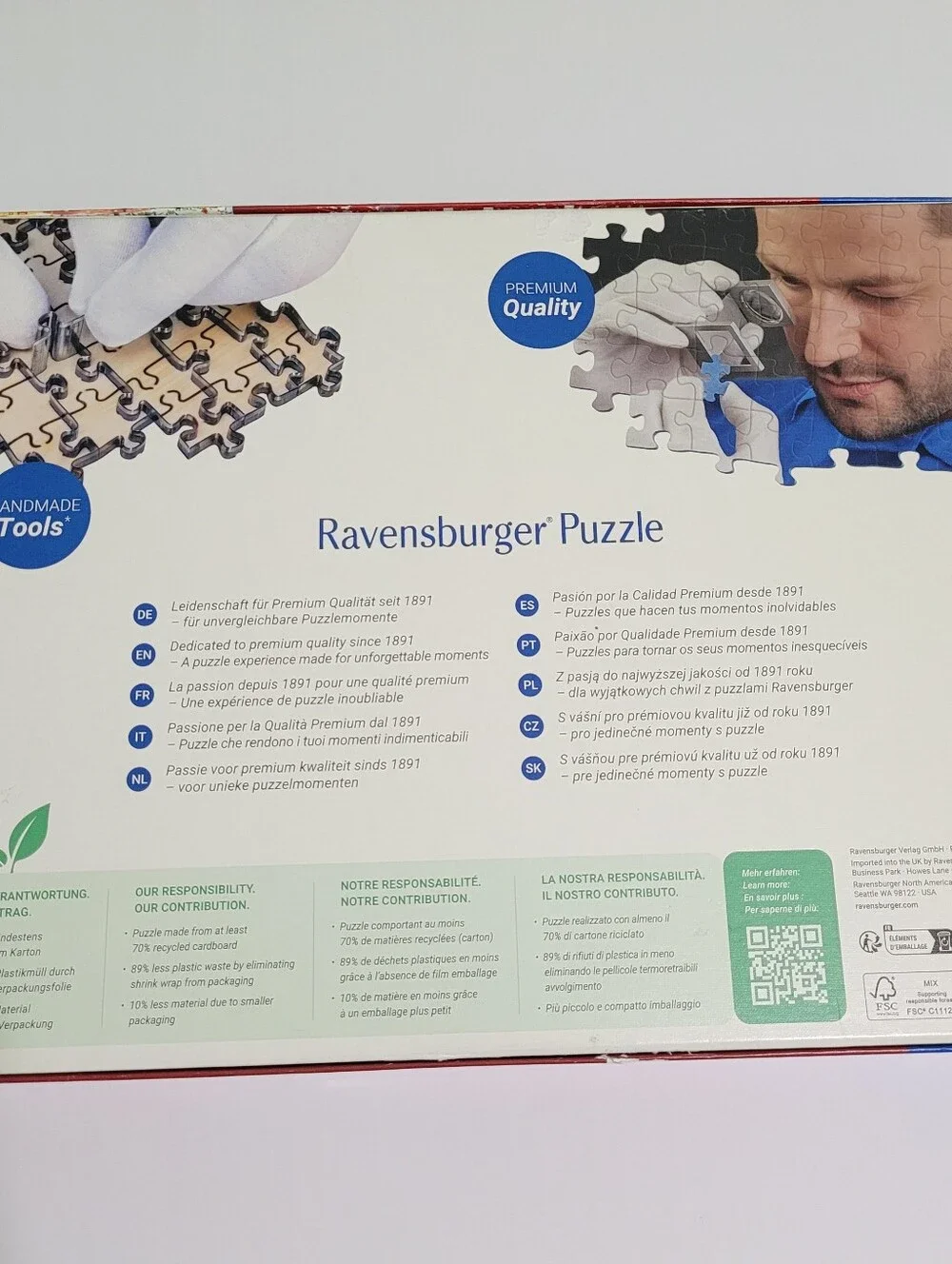 RAVENSBURGER, Santa's Workshop, 1000 Piece Christmas Puzzle